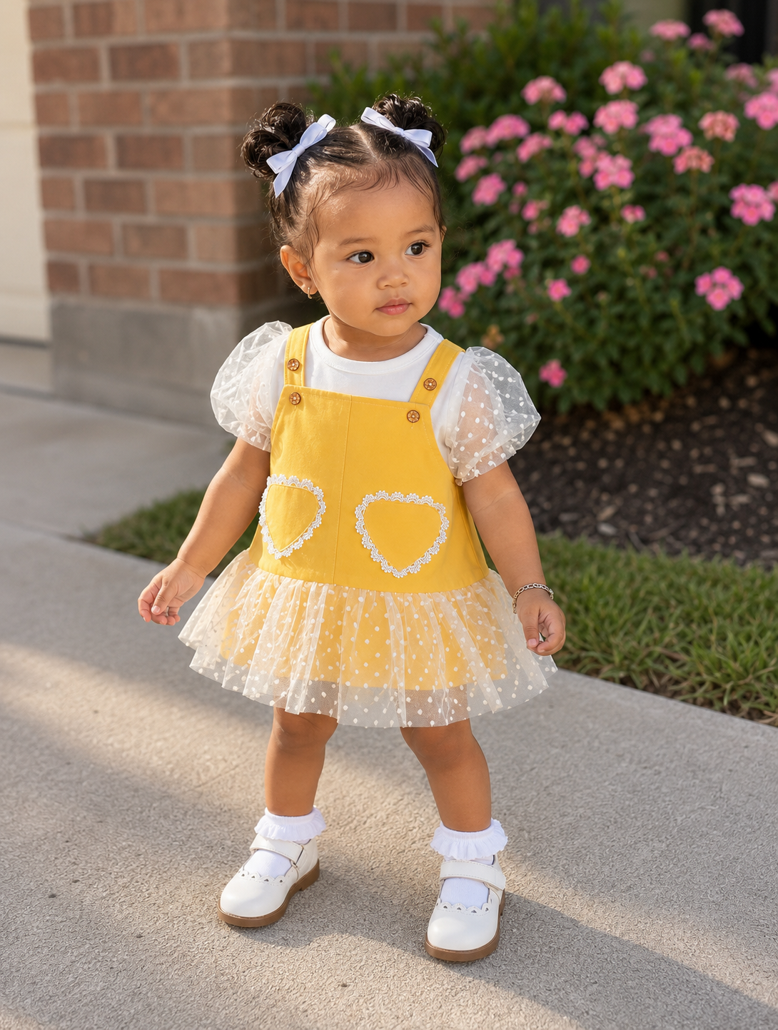 Little Muffet Dress Yellow – Kidz Slay Apparel