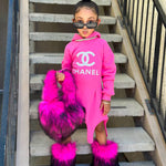 Pre order Fur purse and boots set