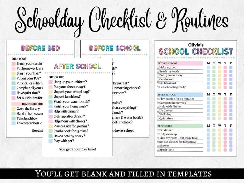 Kids Chore Chart Bundle