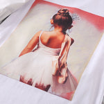 2-Piece Little Girl White T-shirt Dress And Hoodie Jacket