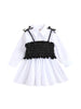 2-Piece Little Girl Shirt Dress And Leather Waist Tube Cami Top