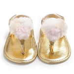 Baby Girl Pom Trim Sandals