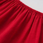 2-Piece Little Girl Off-Shoulder Top & Bell-bottomed Pants