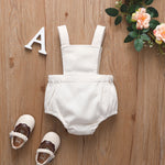 Unisex Corduroy Overall White