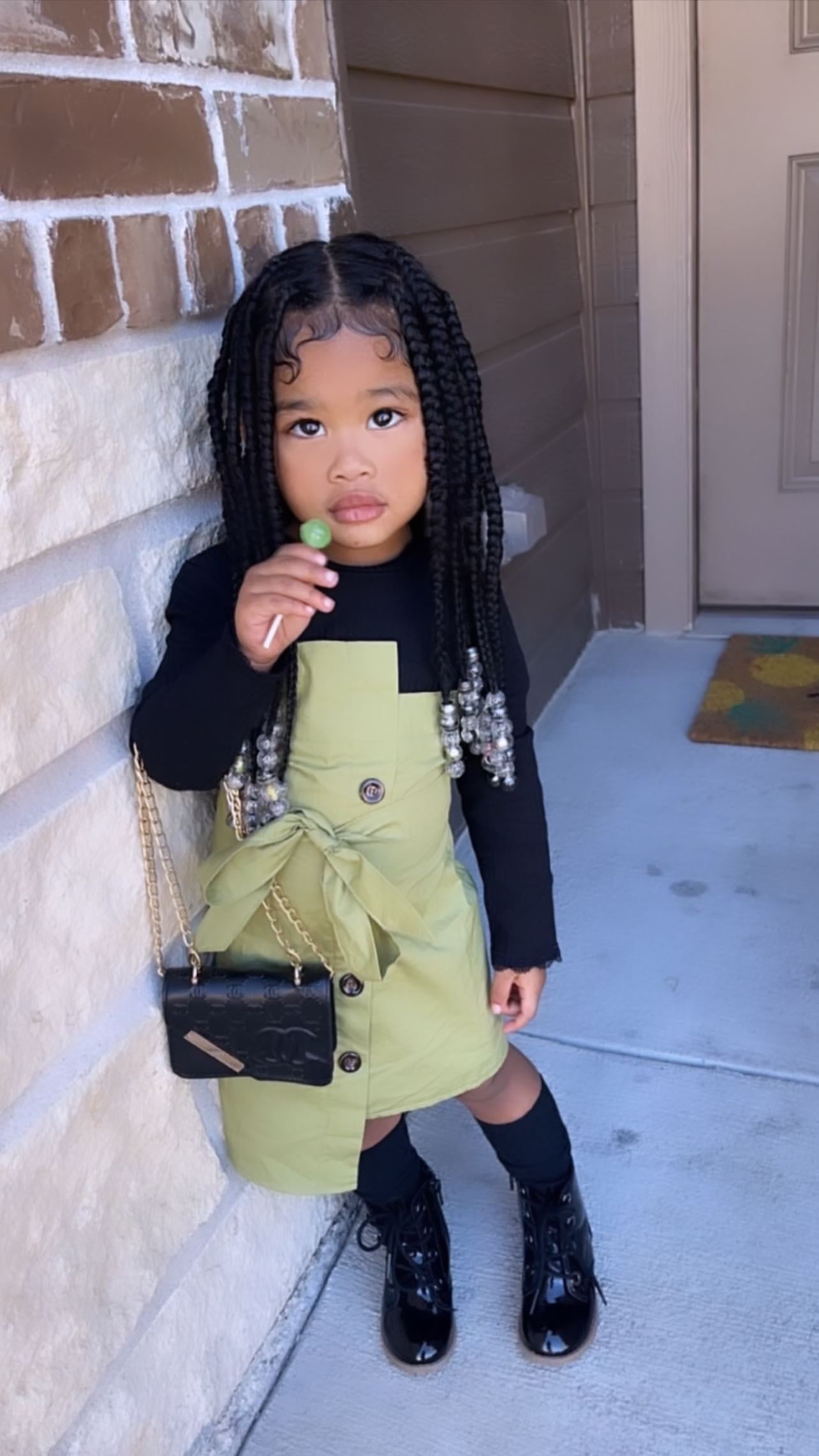 Little Girl Irregular Splice Dress