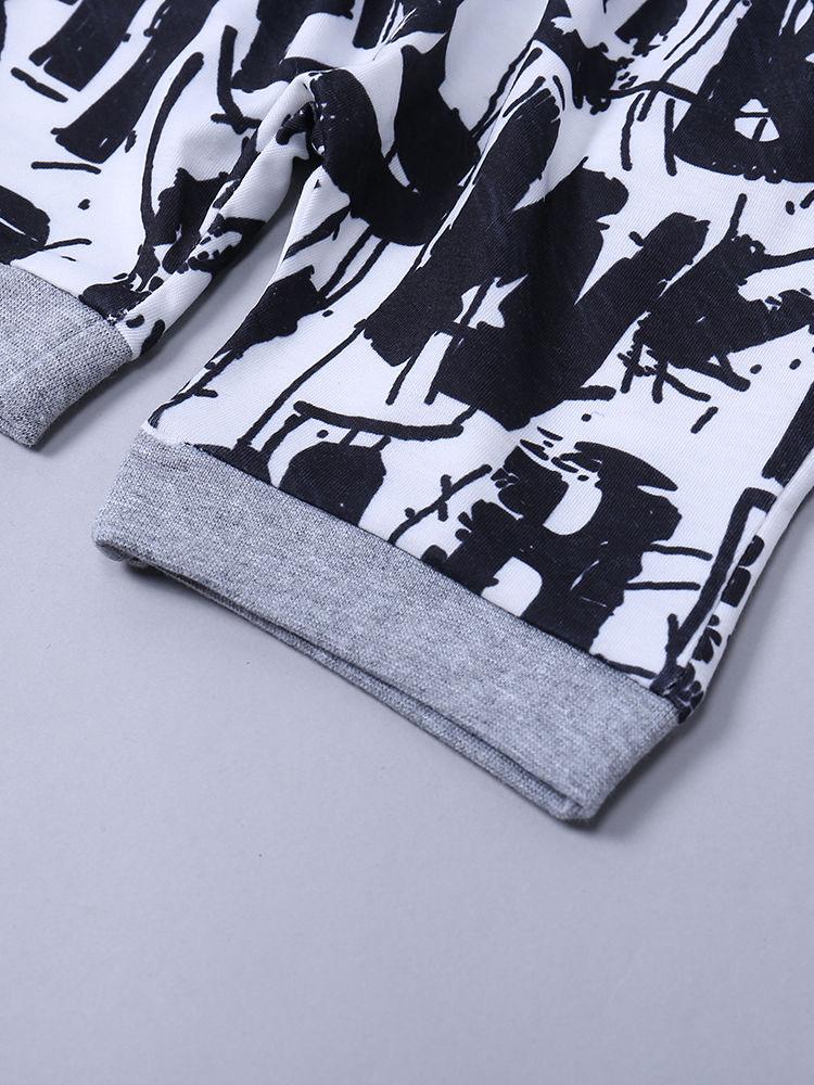 2-Piece Little Boy Black Tank Top & Matching Letters Print Pants