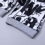 2-Piece Little Boy Black Tank Top & Matching Letters Print Pants
