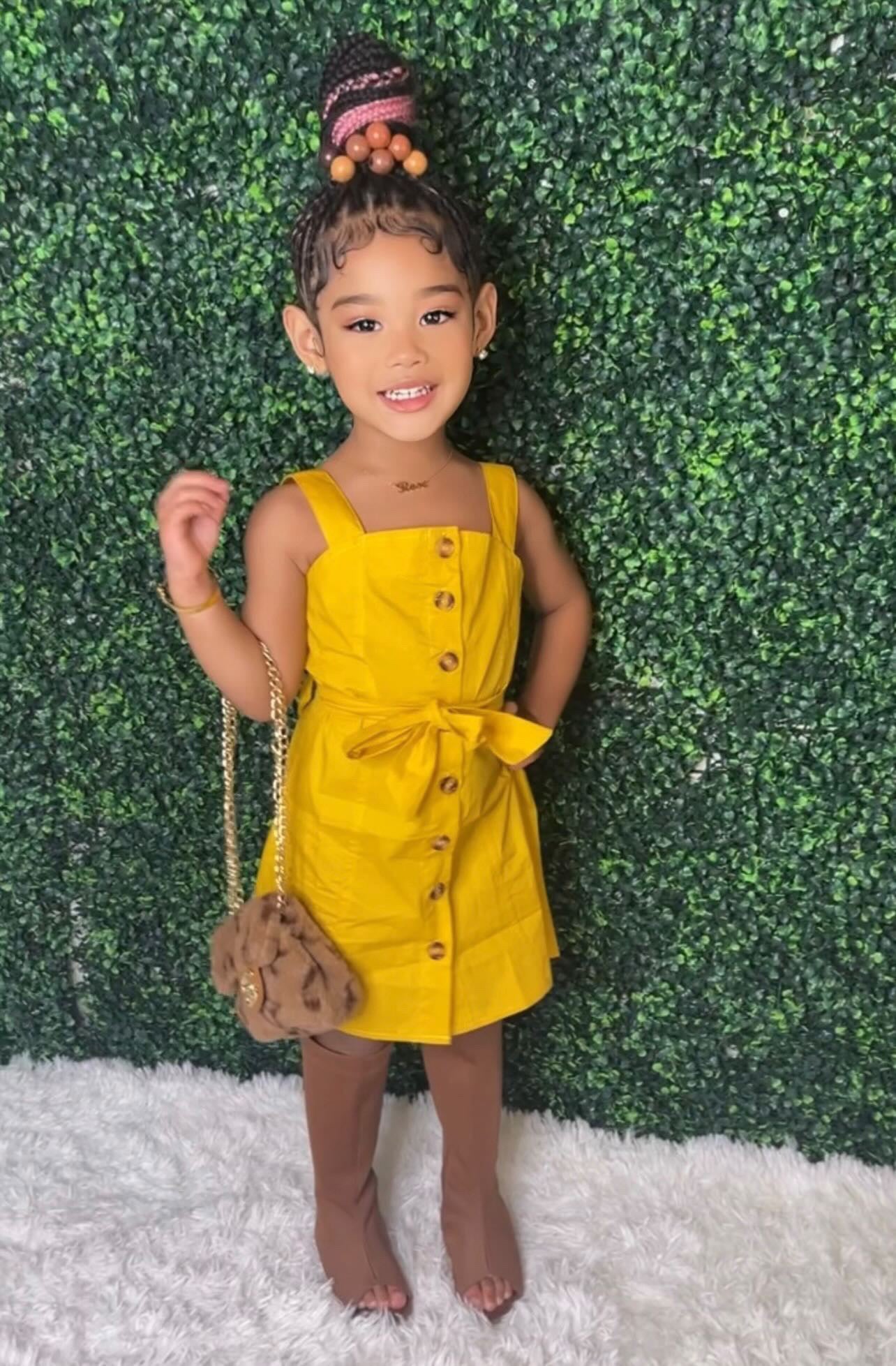 Lovely Bee Dress Yellow