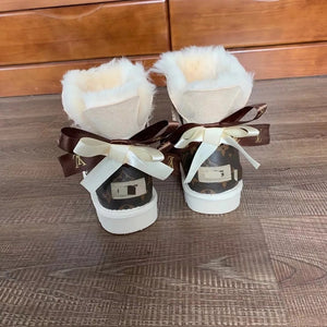 Pre-Order LV Designer Ugg Inspired Boots – Kidz Slay Apparel