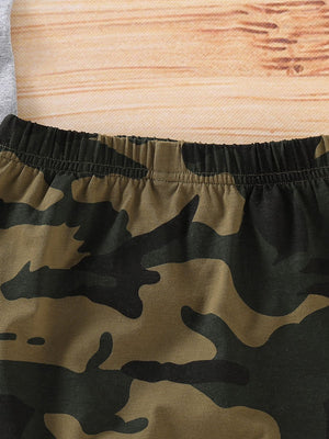 2-Piece Baby Boy MR.STEAL YOUR GIRL Tank Top & Camo Pants