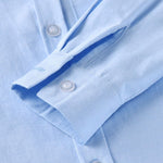 4-Piece Gentleman Style Blue Shirt with Bow Tie & Blue Suspender Trousers Set