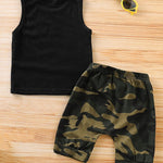 2-Piece Baby Boy MR.STEAL YOUR GIRL Tank Top & Camo Pants