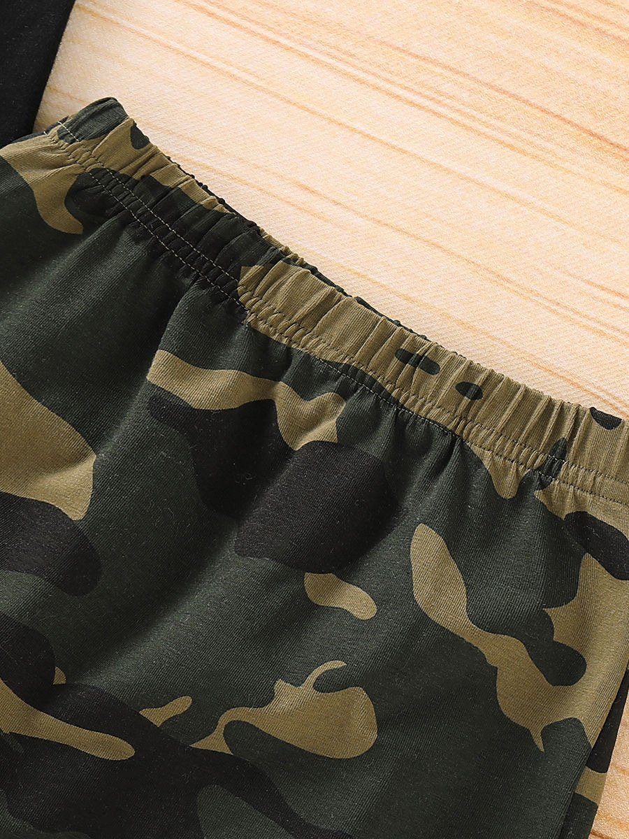 2-Piece Baby Boy MR.STEAL YOUR GIRL Tank Top & Camo Pants