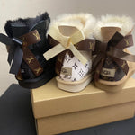 Pre-Order Bowtie Boots Brown