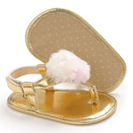 Baby Girl Pom Trim Sandals