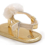 Baby Girl Pom Trim Sandals