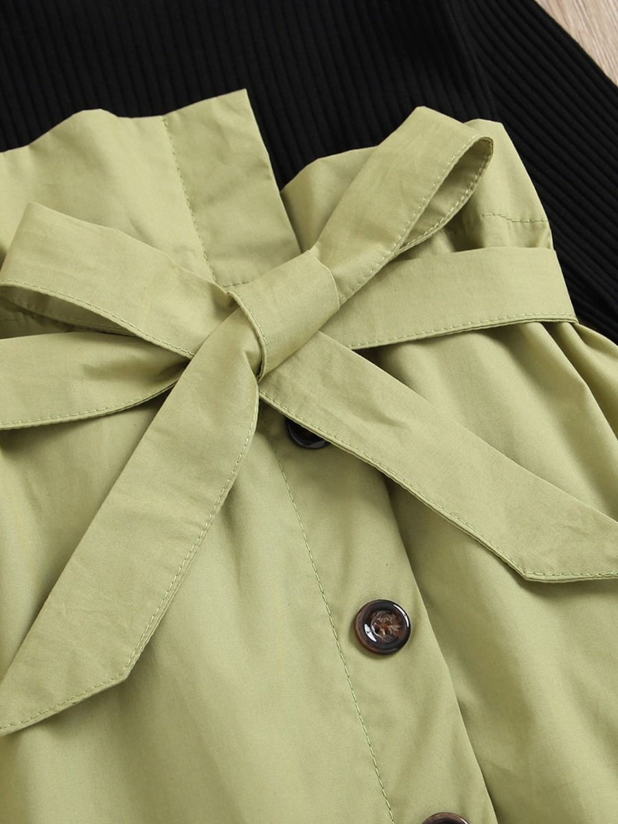 Little Girl Irregular Splice Dress