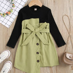 Little Girl Irregular Splice Dress