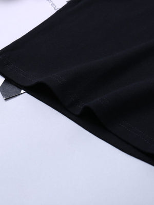 2-Piece Little Boy Black Tank Top & Matching Letters Print Pants