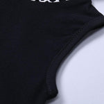 2-Piece Little Boy Black Tank Top & Matching Letters Print Pants