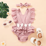 Baby Girl Bella Romper Set Pink