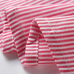 4-Piece Toddler Boy Stripe Shirt with Bow Tie & Suspender Shorts Set