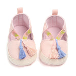 Baby Unisex Vintage Tassel Trim Shoes