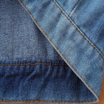 Kendall puff sleeve denim jacket pink