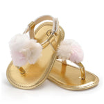 Baby Girl Pom Trim Sandals