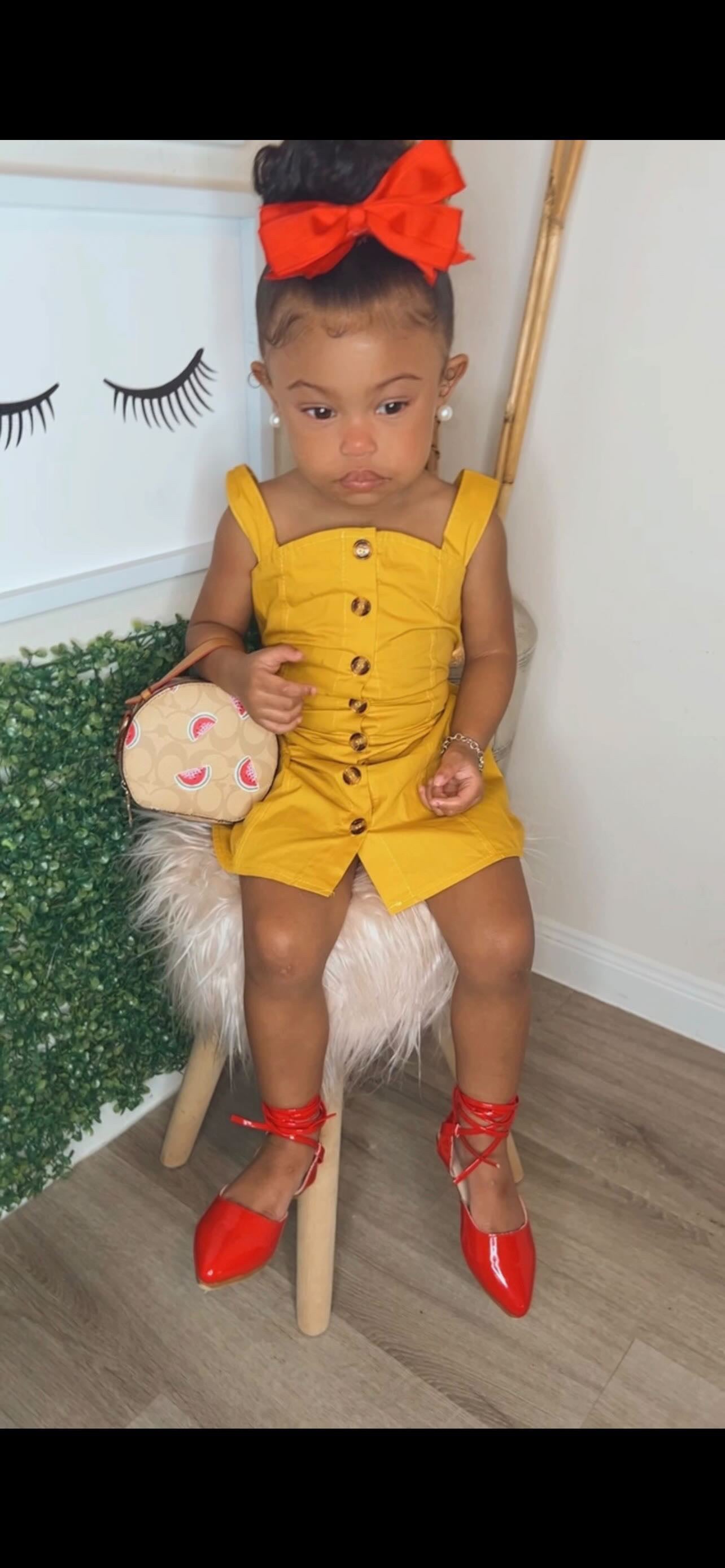 Lovely Bee Dress Yellow